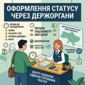 Процедура отримання посвідчення жертви нацистських переслідувань у ЦНАП