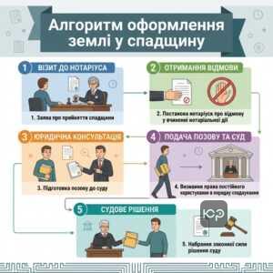 оформлення спадщини на землю з державним актом на постійне користування алгоритм