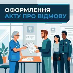 процедура оформлення акту про відмову від лікування у присутності свідків