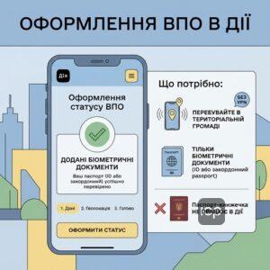 Як швидко оформити довідку ВПО через мобільний застосунок Дія