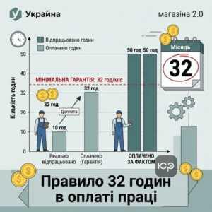 Оплата праці за договором з нефіксованим часом та гарантія 32 годин на місяць