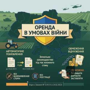 Земельні відносини та оренда землі в Україні під час воєнного стану