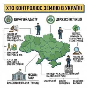 Повноваження Держгеокадастру та Держекоінспекції у сфері контролю за використанням земель
