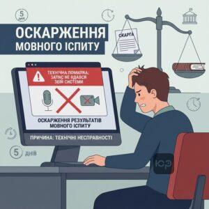 Обжалование результатов языкового экзамена из-за технических неисправностей