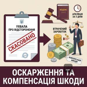 Процес оскарження ухвали суду про відсторонення від посади та отримання компенсації
