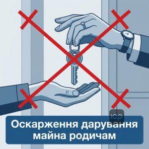 Оскарження договору дарування майна родичам боржника в суді