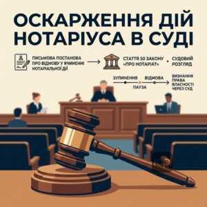 Оскарження відмови нотаріуса в судовому порядку