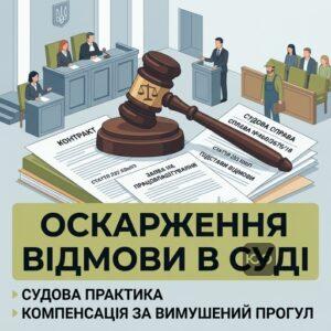 оскарження відмови у працевлаштуванні судова практика компенсація