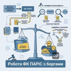 Суд з ФК ПАРІС особливості роботи колекторської компанії та захист прав боржника