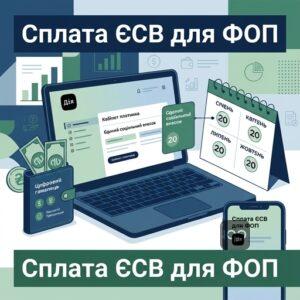 Особливості та строки сплати єдиного соціального внеску для ФОП