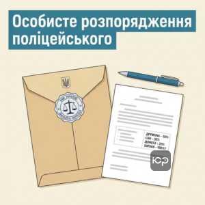 Особисте розпорядження поліцейського щодо виплати ОГД