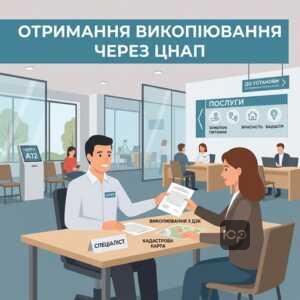 отримання викопіювання з кадастрової карти ДЗК у ЦНАП процедура