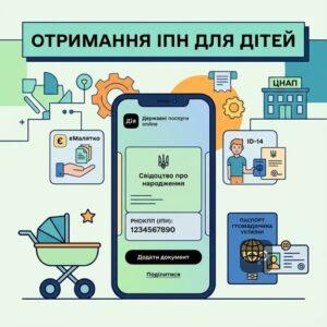 Отримання податкового номера для дітей через послуги єМалятко та ID-14