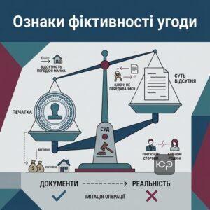 Ознаки фіктивного правочину для визнання його недійсним у суді