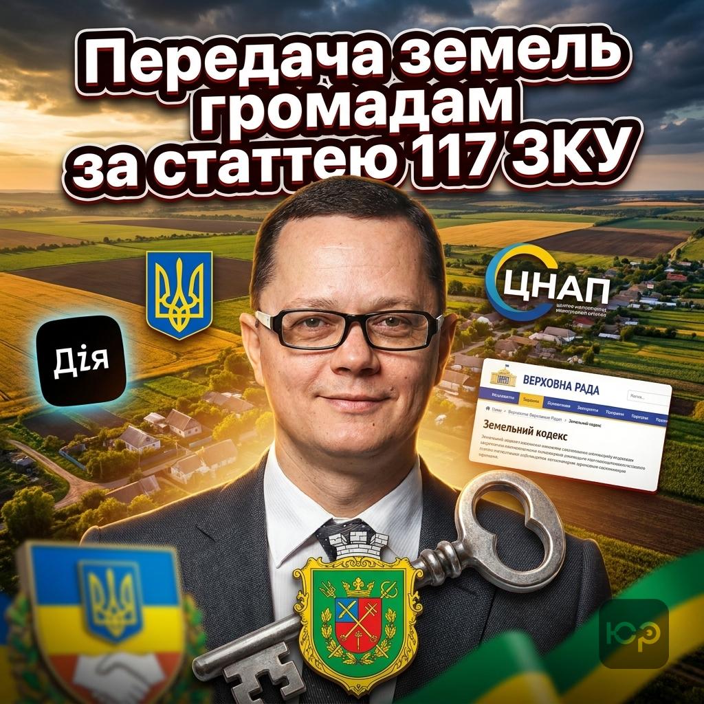 Порядок передачі земель з державної у комунальну власність
