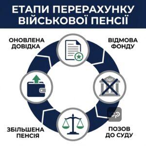 Військовий пенсійний адвокат у Запоріжжі здійснює перерахунок військової пенсії через суд