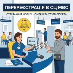 перереєстрація авто при втраті номерів у сервісному центрі мвс