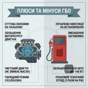 Переваги та недоліки встановлення ГБО на автомобіль в Україні