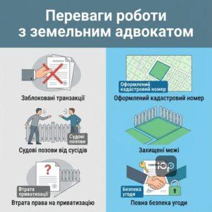 Адвокат по земельним справам у Запоріжжі допомагає вирішити спори щодо меж та приватизації ділянки