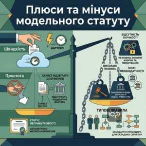 переваги модельного статуту для ГО та аналіз юридичних ризиків для засновників