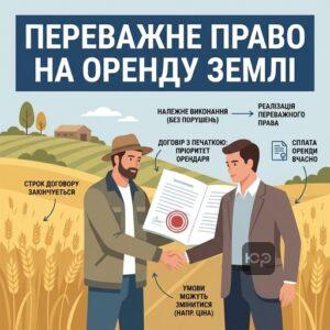 Перевавне право орендаря на поновлення договору оренди землі та умови його реалізації.