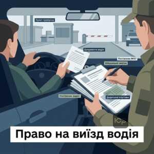 Перевірка документів водія на кордоні військовим юристом