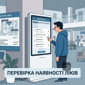 Як пацієнту перевірити наявність безкоштовних ліків у медичному закладі через онлайн-сервіси та стенди