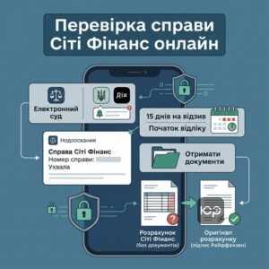 Перевірка судової справи Сіті Фінанс через Електронний суд та Дію