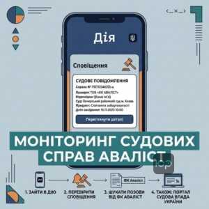Як перевірити позов від ФК Аваліст у Дії та реєстрах