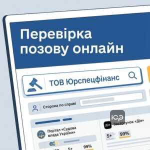 Перевірка судових справ проти ТОВ Юрспецфінанс через інтернет