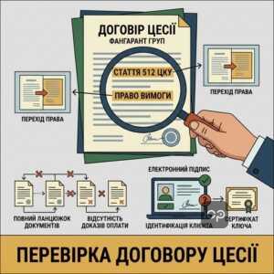 Перевірка договору цесії та права вимоги Фангарант Груп
