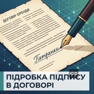 оскарження договору оренди землі через підробку підпису експертиза