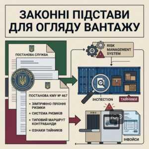 Підстави для митного огляду 2026 комерційних вантажів та транспортних засобів.