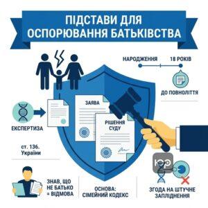 Юридичні підстави для оспорювання батьківства в судовому порядку відповідно до Сімейного кодексу