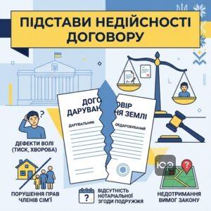 Підстави для скасування договору дарування землі через суд в Україні