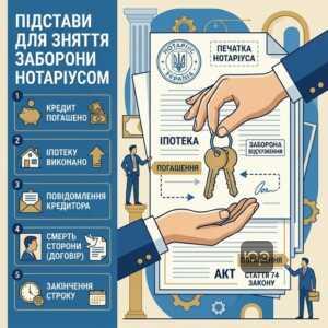 Снятие запрета отчуждения недвижимости после погашения кредита и ипотеки по закону о нотариате