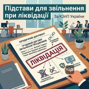 Юридичні підстави звільнення працівників при ліквідації підприємства за КЗпП