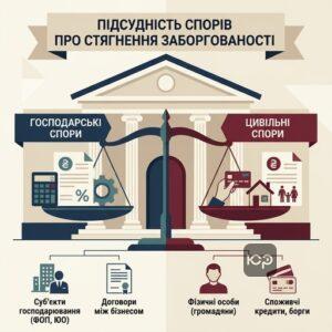 Визначення юрисдикції та підсудності суду для стягнення боргу