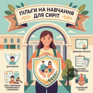 Державні пільги на навчання для дітей сиріт та дітей позбавлених піклування
