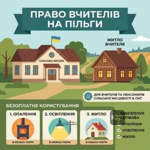 пільги вчителям сільська місцевість на комунальні послуги