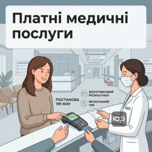 Офіційна оплата платних медичних послуг у КНП за Постановою 781