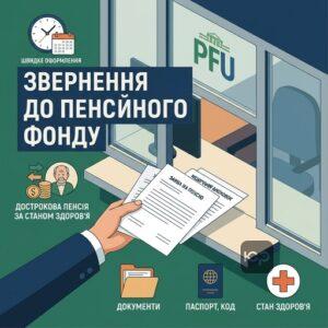 Подача документів у ПФУ для дострокової пенсії за станом здоров'я
