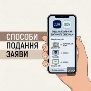 подача заяви на допомогу опікунам через Пенсійний фонд