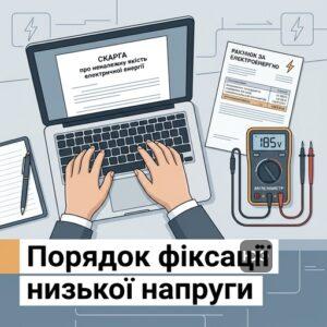 Подання скарги на обленерго через низьку напругу в мережі зразок заяви