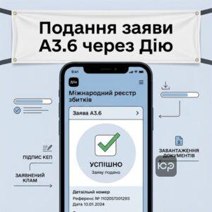 Пошаговая подача заявления по категории А3.6 через Дію