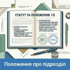 статут та положення про відокремлений підрозділ ГО