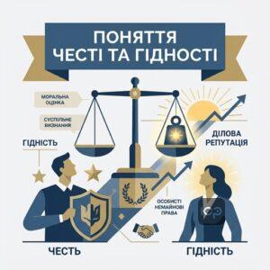 Юридичне визначення честі гідності та ділової репутації в Україні
