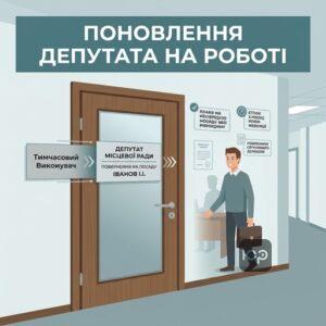 Поновлення на роботі депутата місцевої ради після каденції
