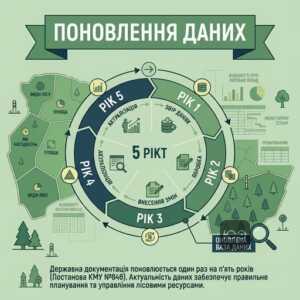 Поновлення даних лісового кадастру цикл 5 років державний лісовий кадастр