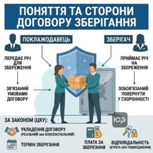 Договір зберігання та обов'язки сторін за законом